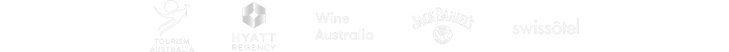 Tourism Australia, Hyatt Regency, Wine Australia, Jack Daniel’s, Swissôtel